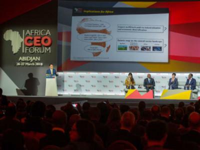 A view of the plenary session at the 6th Africa CEO Forum