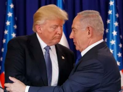 Israeli Prime Minister Benjamin Netanyahu (right) had pressed Donald Trump (left) to formally recognize Israeli control of the Golan Heights. AP